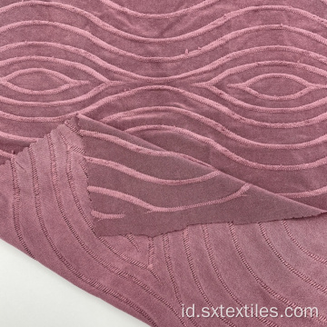 Polyester Spandex Single Jacquard Knit Fabric
